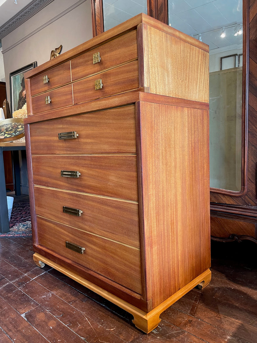 SOLD Gibbard Mid Century Modern 6 Drawer Chest Kathie Jordan Design