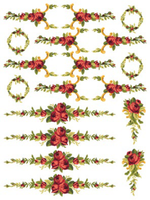 IOD Paint Inlay - Petite Fleur Red