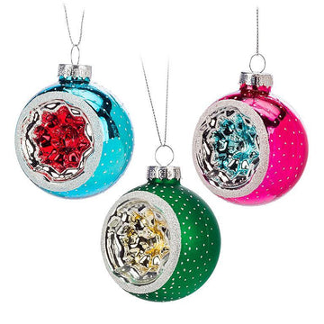 Reflector Ball Ornament - 3 Colour Choices