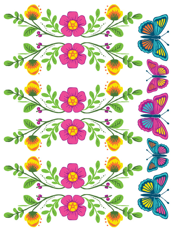 IOD Paint Inlay - Vida Flora designed by Debi Beard