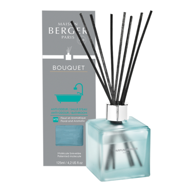 Anti-Odor Bathroom Floral & Aromatic Pre-Filled Cube Reed Diffuser
