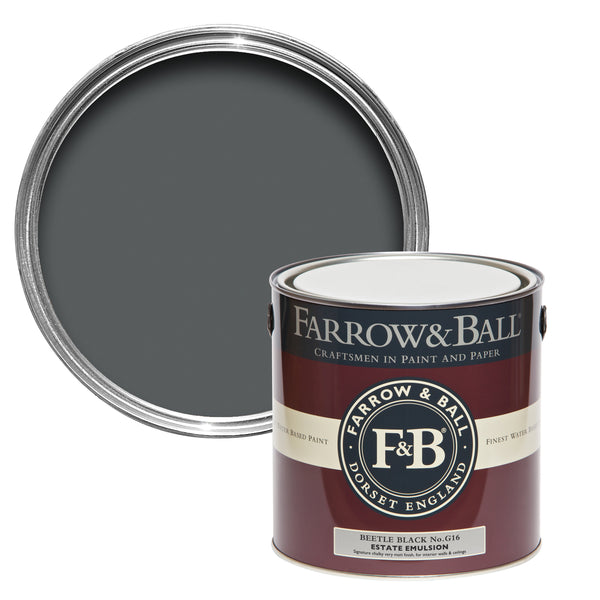 Farrow & Ball Paint - Beetle Black No. G16 - ARCHIVED