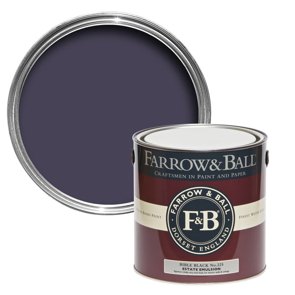 Farrow & Ball Paint - Bible Black No. 225 - ARCHIVED