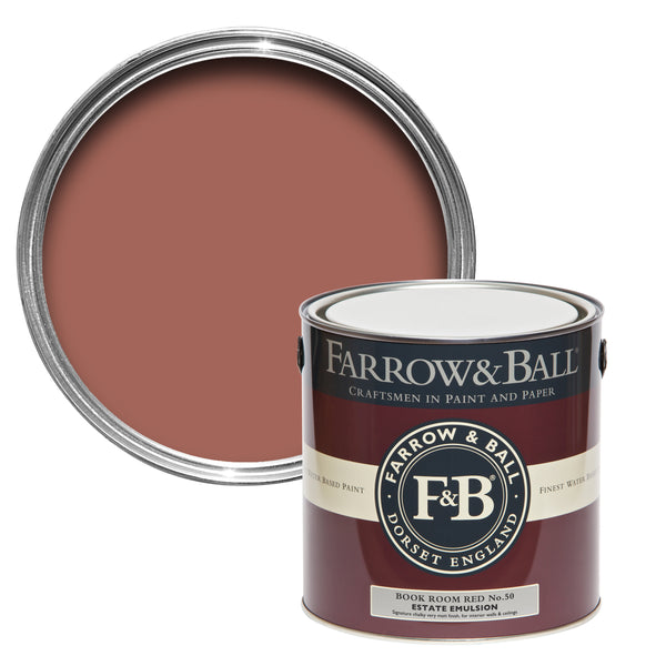 Farrow & Ball Paint - Book Room Red No. 50 - ARCHIVED