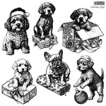 IOD Clear Stamps - Christmas Pups