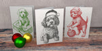 IOD Clear Stamps - Christmas Pups