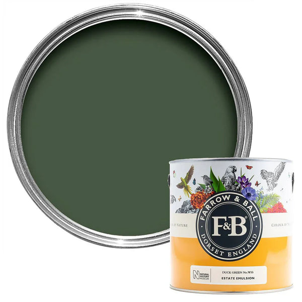 Farrow & Ball Paint - Duck Green No. W55 - ARCHIVED