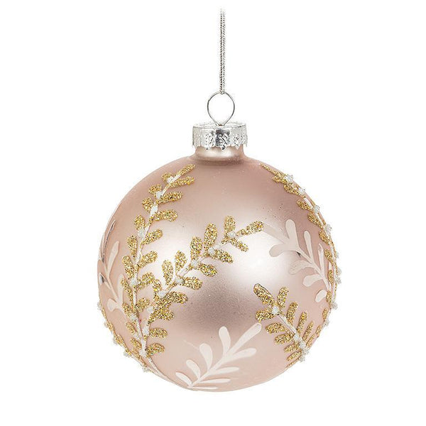 Glitter Branch Ball Ornament
