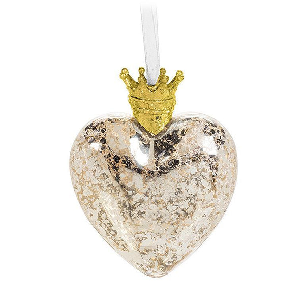 Heart with Crown Ornament