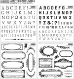 IOD Clear Stamps - Apothecary Labels