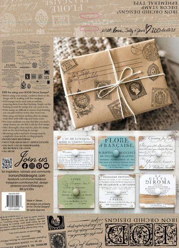 IOD Clear Stamps - Ephemeral Type