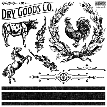 IOD Clear Stamps - Mercantile