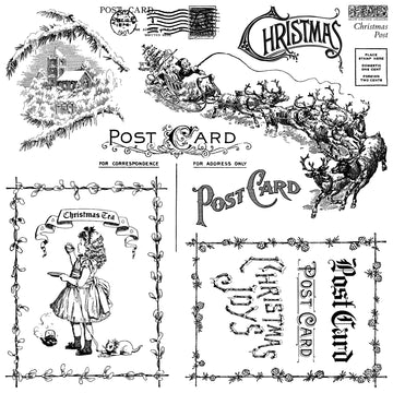 IOD Clear Stamps - Christmas Post