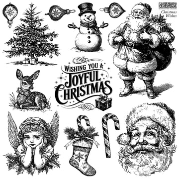 IOD Clear Stamps - Christmas Wishes