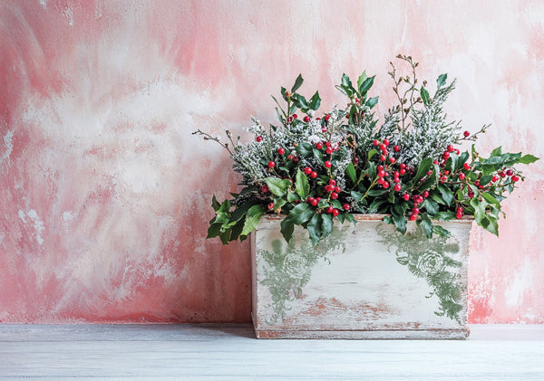 IOD Clear Stamps - Holly & Pine