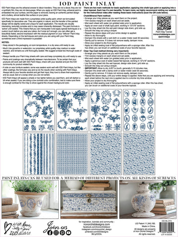 IOD Paint Inlay - Delft Traditions Azure