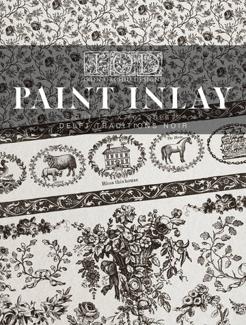 IOD Paint Inlay - Delft Traditions Noir