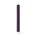 Purple LED Taper Candle - Set of 2