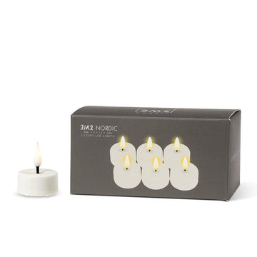 Sand LED Tealight Candles - Box of 6