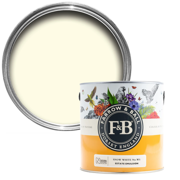 Farrow & Ball Paint - Snow White No. W1 - ARCHIVED