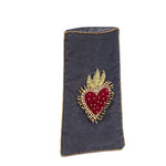 Velvet Eyeglass Case with 3D Heart