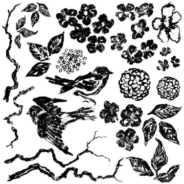 IOD Clear Stamps - Birds Branches & Blossoms