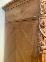 SOLD - Louis XV French Armoire - Walnut Light Stain