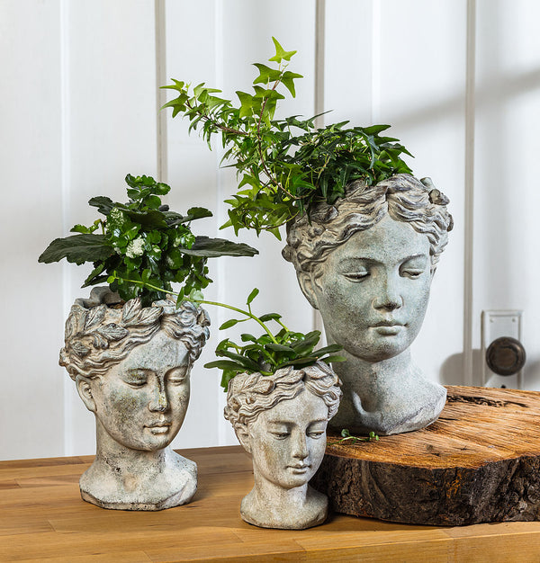 woman head planter pot Goddess Head Planter - Extra Small