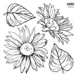 IOD Clear Stamps - Sunflower