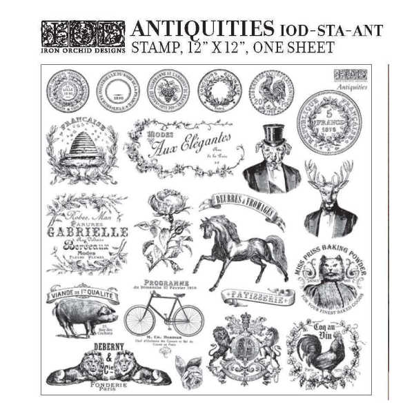IOD Clear Stamps - Antiquities