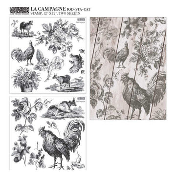 IOD Clear Stamps - La Campagne
