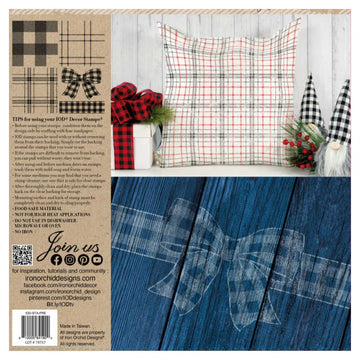 IOD Clear Stamps - Pretty in Plaid