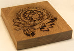 Laser Engraved Zodiac Sign - Leo in Black Walnut