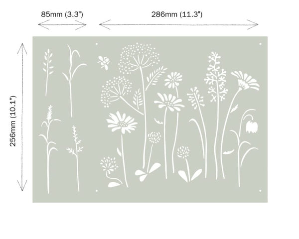 Meadow Flowers - Annie Sloan Stencil