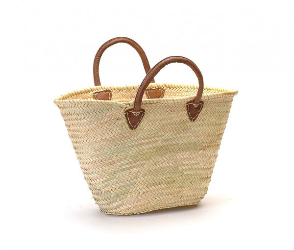 Provence Market Tote with Leather Handles