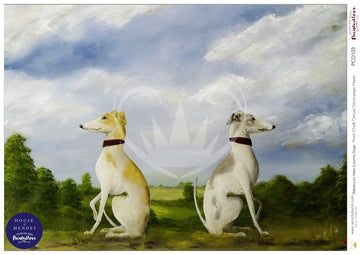 Posh Chalk Deluxe Decoupage Paper - Rebecca's View Country Dogs