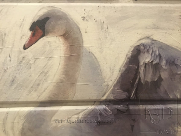 Decoupage Paper - White Swan