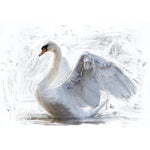 Decoupage Paper - White Swan