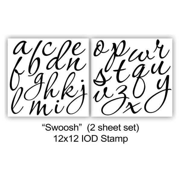 IOD Clear Stamps - Swoosh